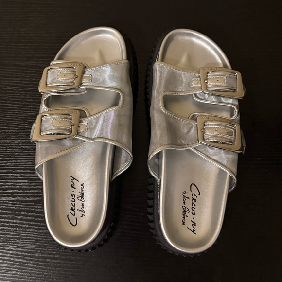 Circus NY by Sam Edelman Cris mesh double buckle sandals - Picture 1 of 6
